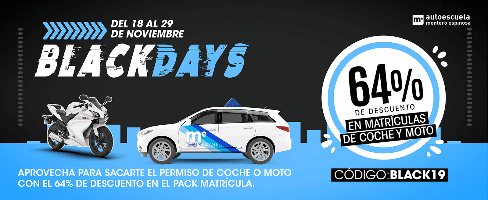 descuento autoescuela black friday