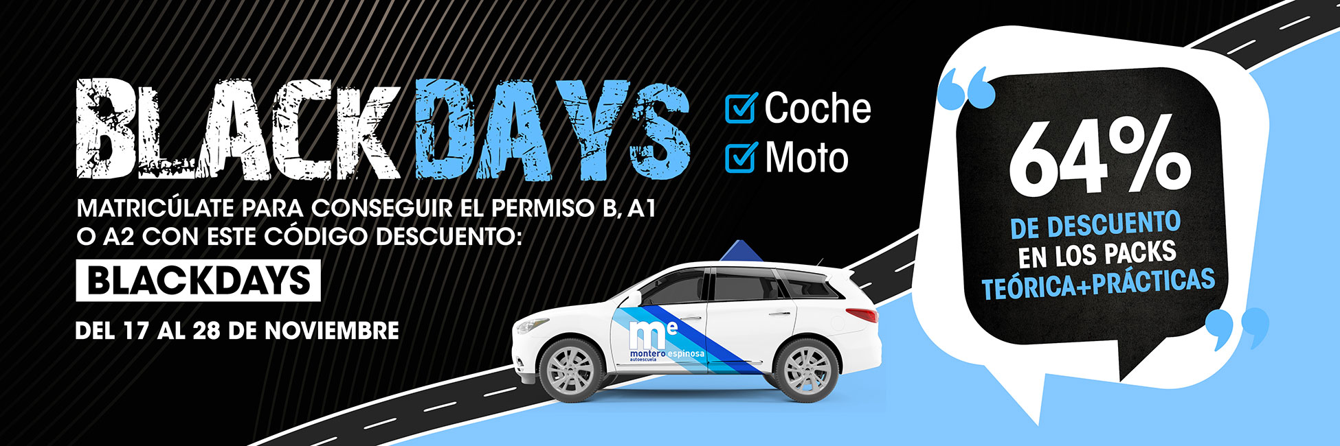 descuento carnet de conducir black friday